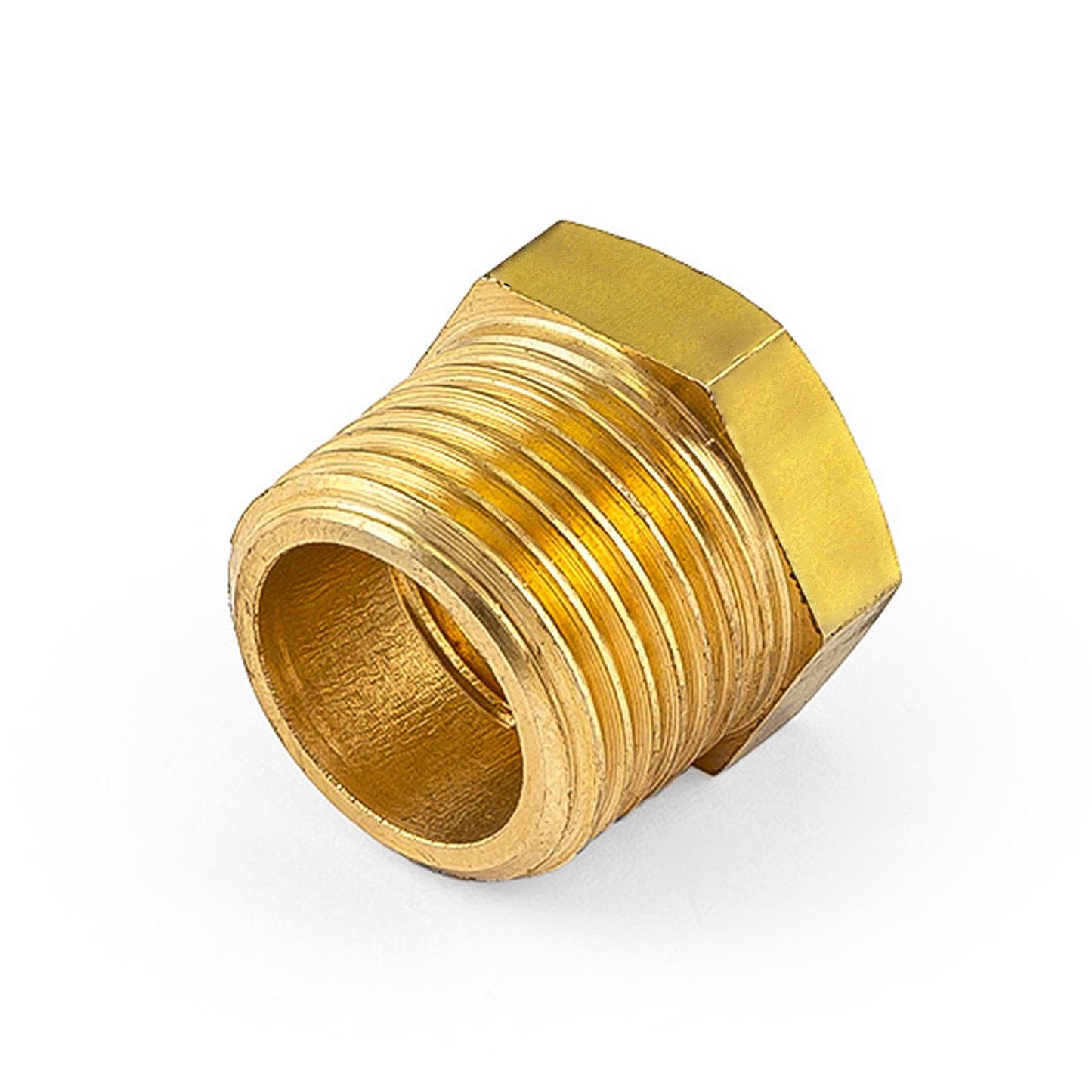 1/2" Npt to 3/8" Npt Straight Brass Reducer Only