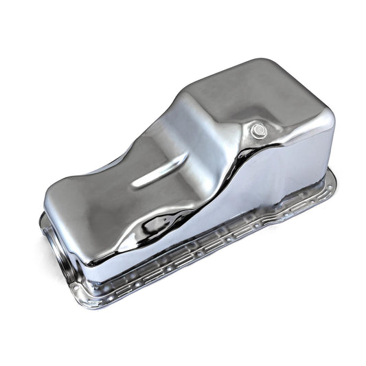 Ford SB 289 302 Windsor 1965-87 Front Sump Chrome Oil Pan