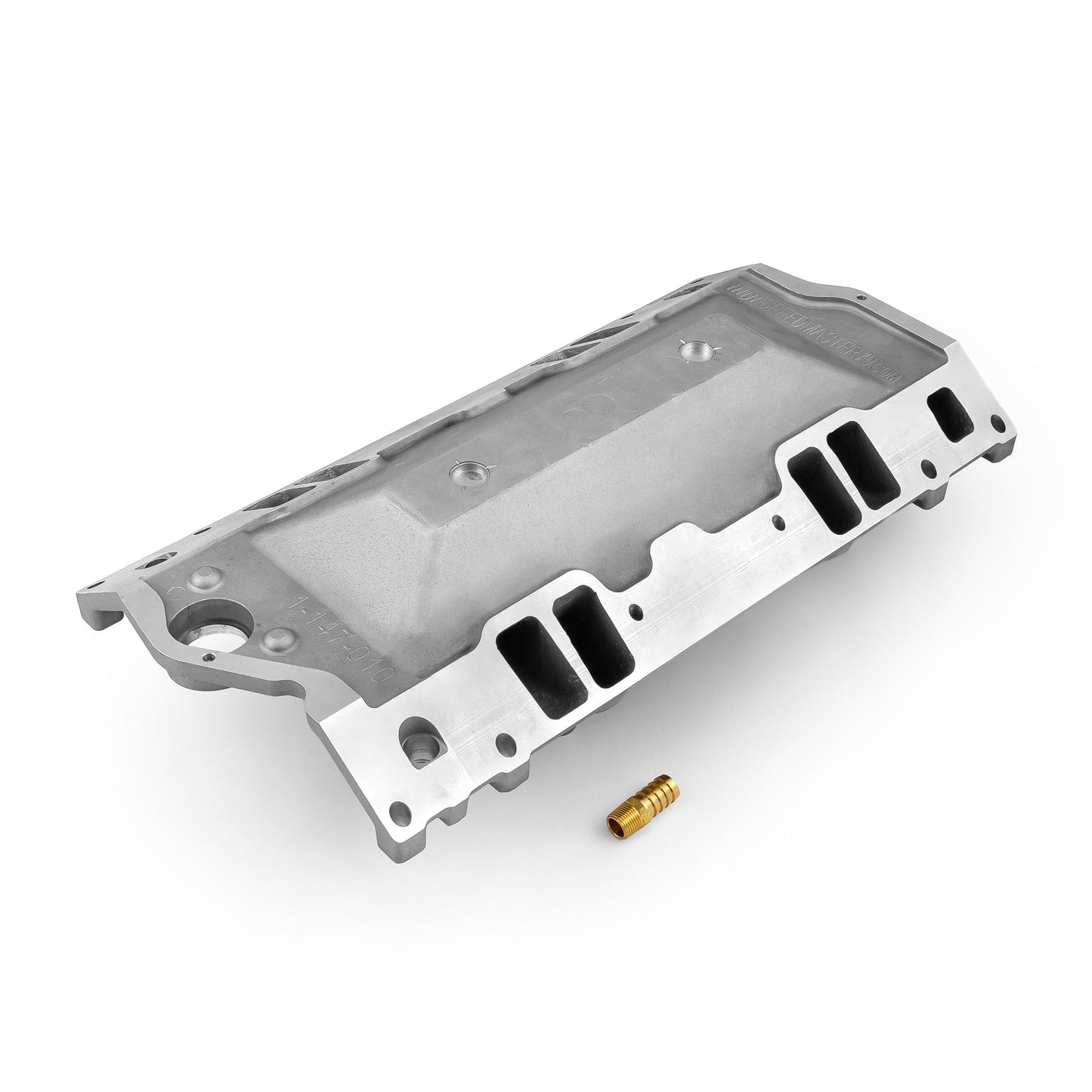 Colector de admisión de aluminio Vortec MidRise Air para Chevy SBC 350 [satinado]