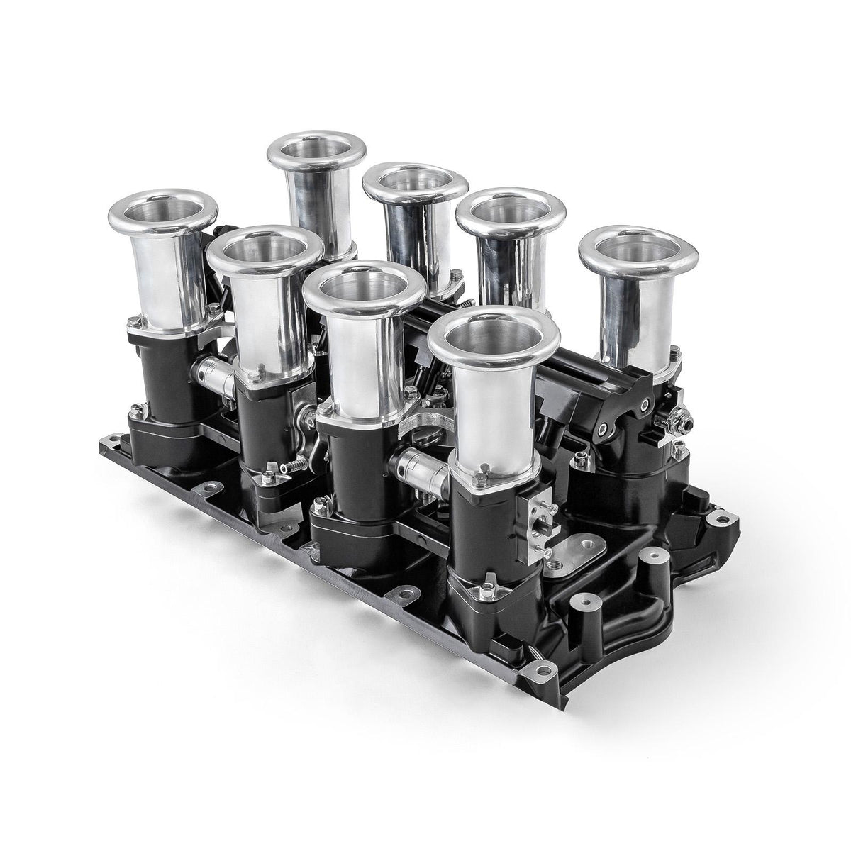 Sistema de inyección de combustible Ford 351W Windsor Downdraft+ FiTech Ultra EFI [Negro]
