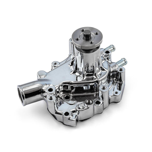 Ford SB 289 302 351 Windsor High Volume Aluminum Driver Side Water Pump Chrome