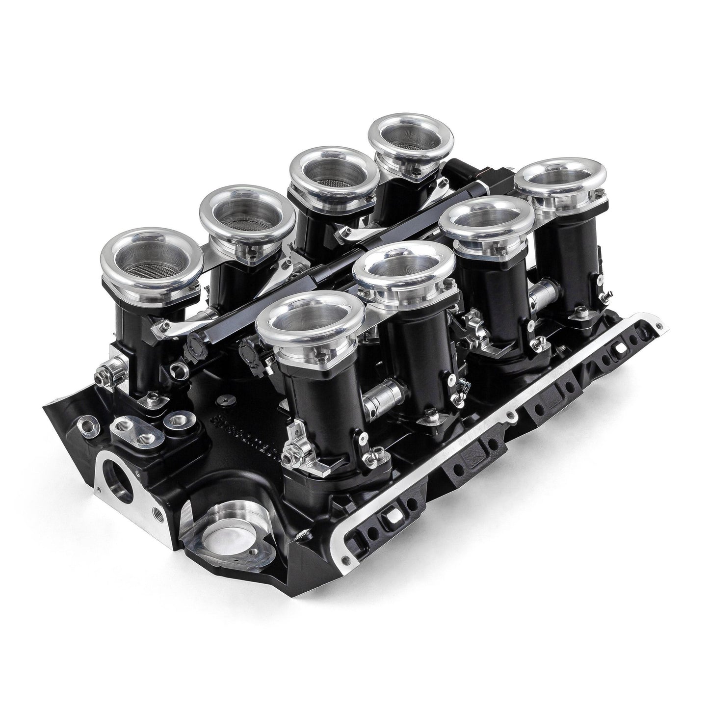 Sistema de inyección de combustible Ford FE 390 427 428 Downdraft + FiTech Ultra EFI [Negro]