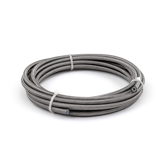 -4 AN PTFE Braided Stainless Steel Hose Line [20 ft. Length]