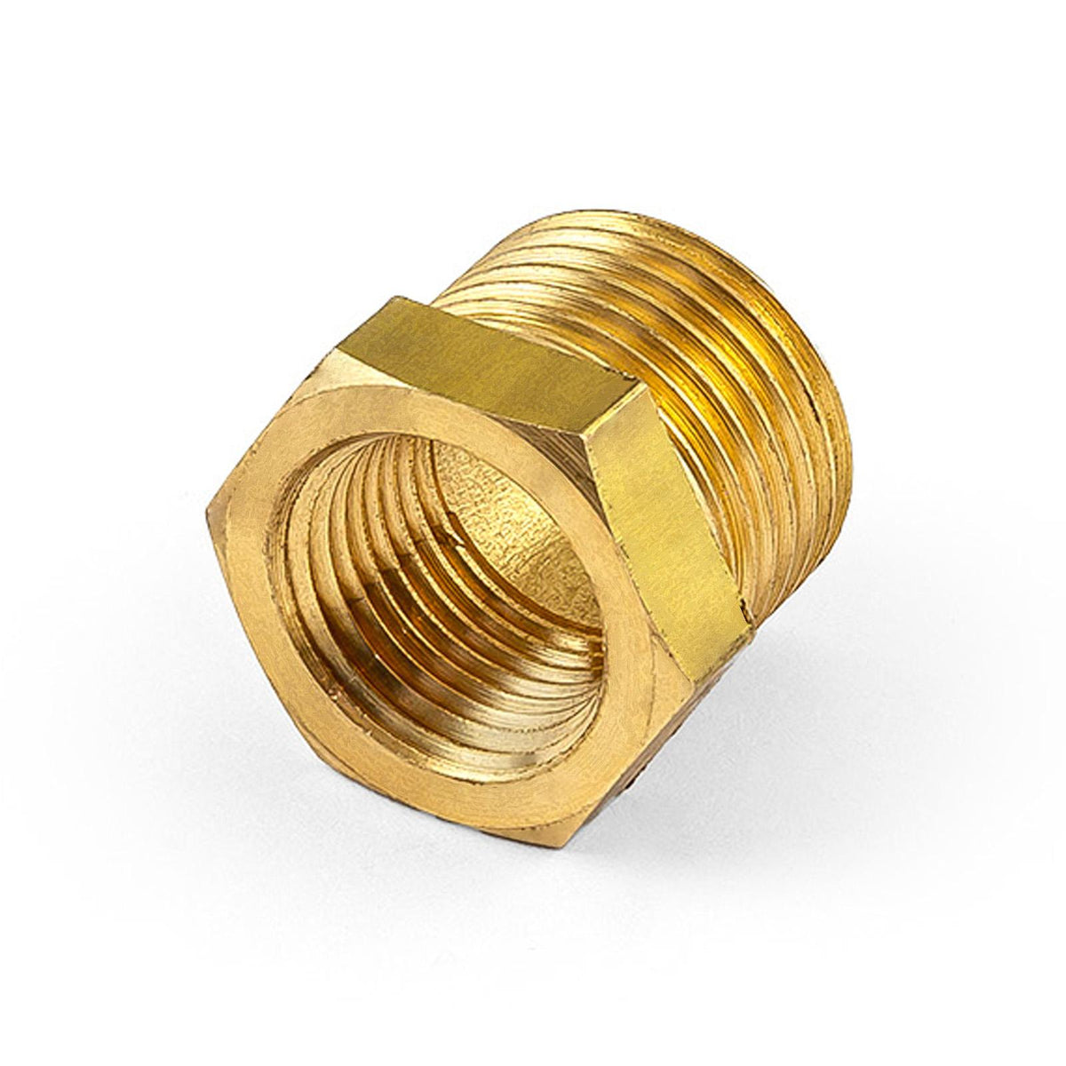 Reductor de latón recto de 1/2" Npt a 3/8" Npt únicamente