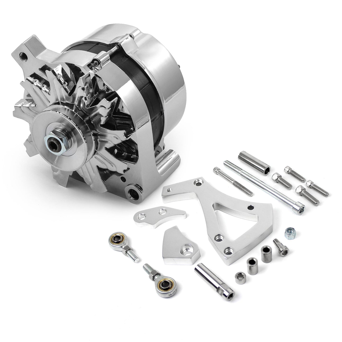 Ford 302 351C Cleveland 100 Amp V-Belt High Output Alternator & Bracket Kit