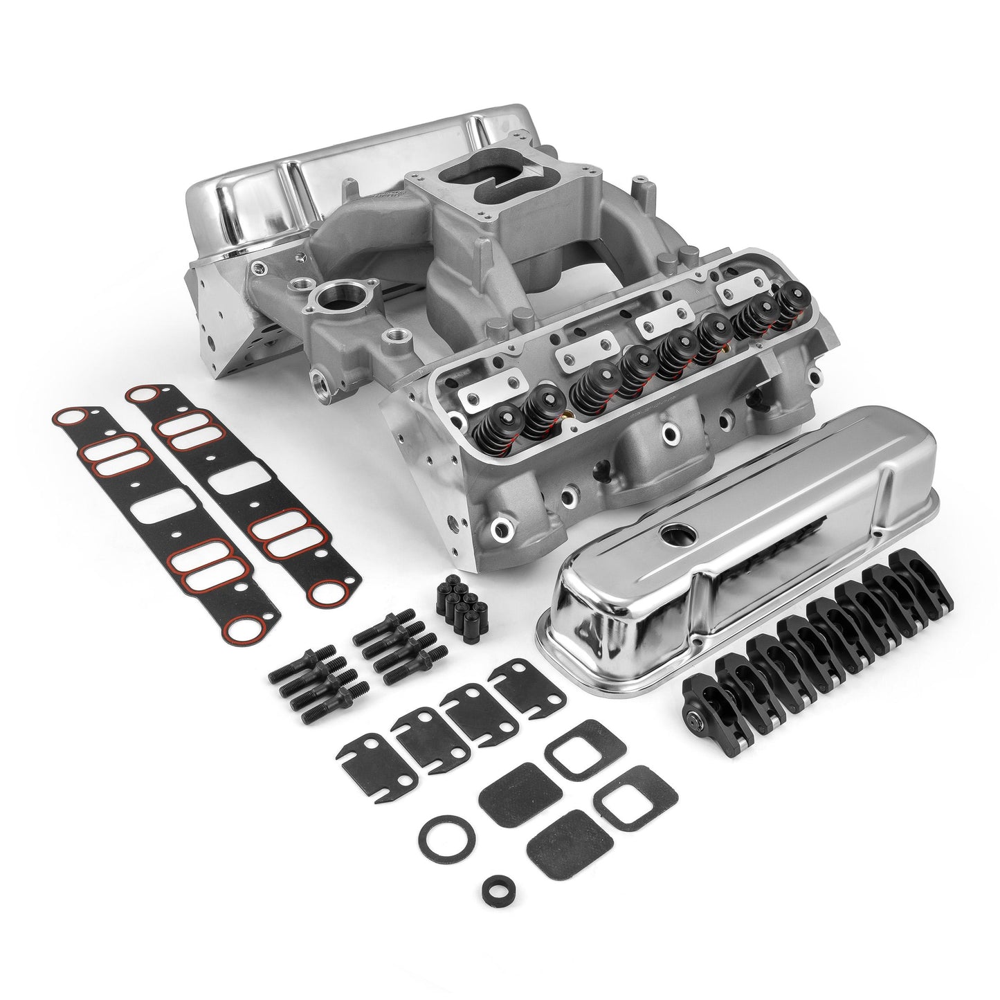 Pontiac 400 455 Ram Air IV Hyd FT Cylinder Head Top End Engine Combo Kit [Black]