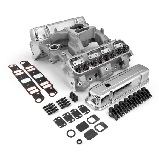 Pontiac 400 455 Ram Air IV Hyd FT Cylinder Head Top End Engine Combo Kit [Black]