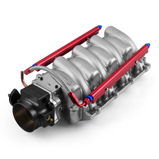Chevy LS1 LS2 LS6 Polished Aluminum Intake Manifold with 90mm Throttle Body