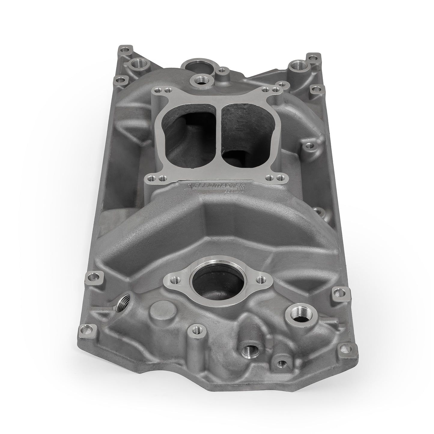 Chevy SBC 350 Vortec LowRise Aluminum Intake Manifold [Satin]