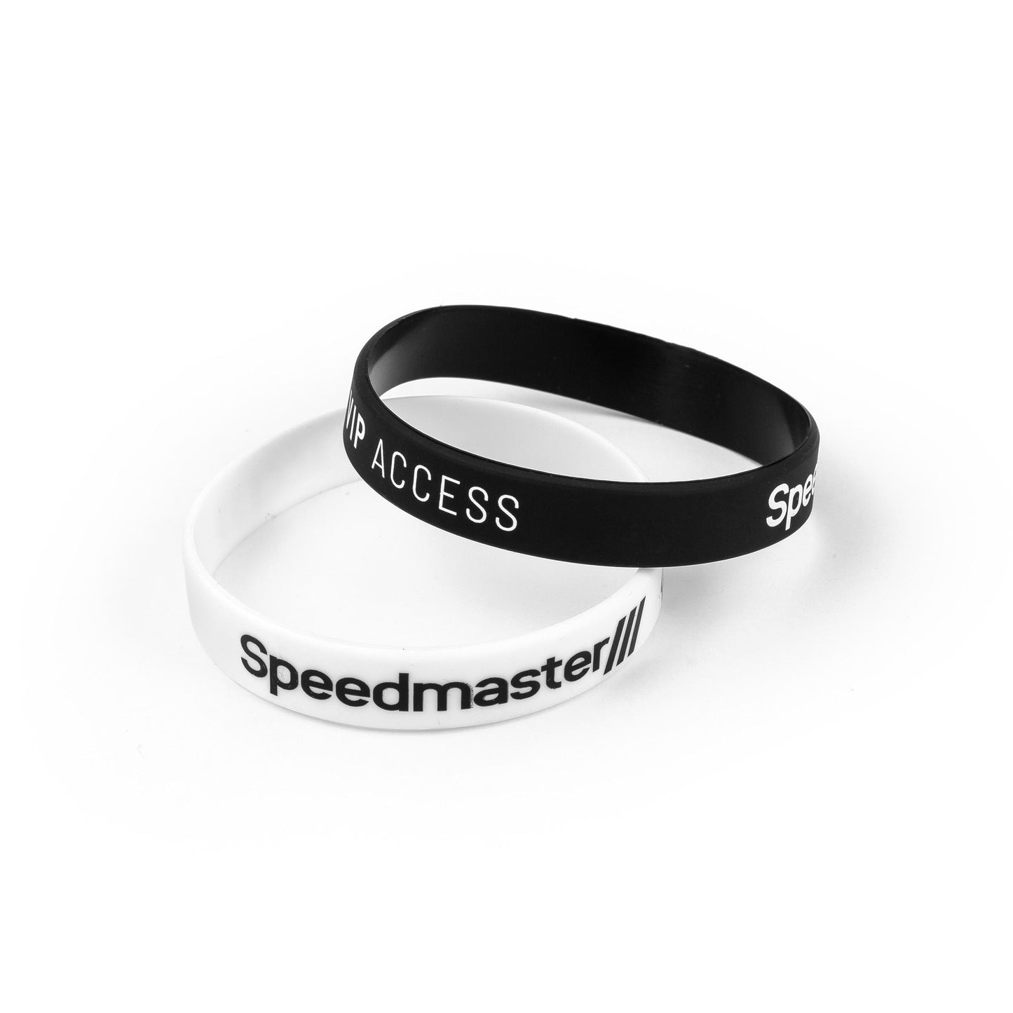 Correa de silicona Speedmaster Gallery VIP, negra y blanca (paquete de 2)