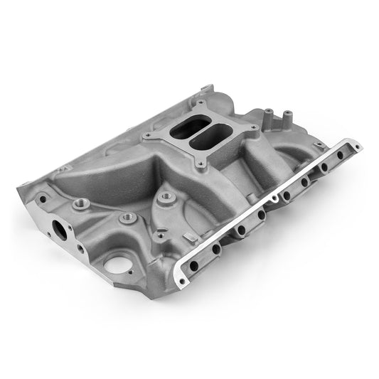 Colector de admisión de aluminio de perfil bajo Ford FE 390 427 [satinado]