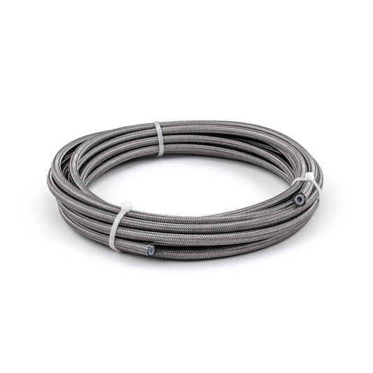 -4 AN PTFE Braided Stainless Steel Hose Line [20 ft. Length]