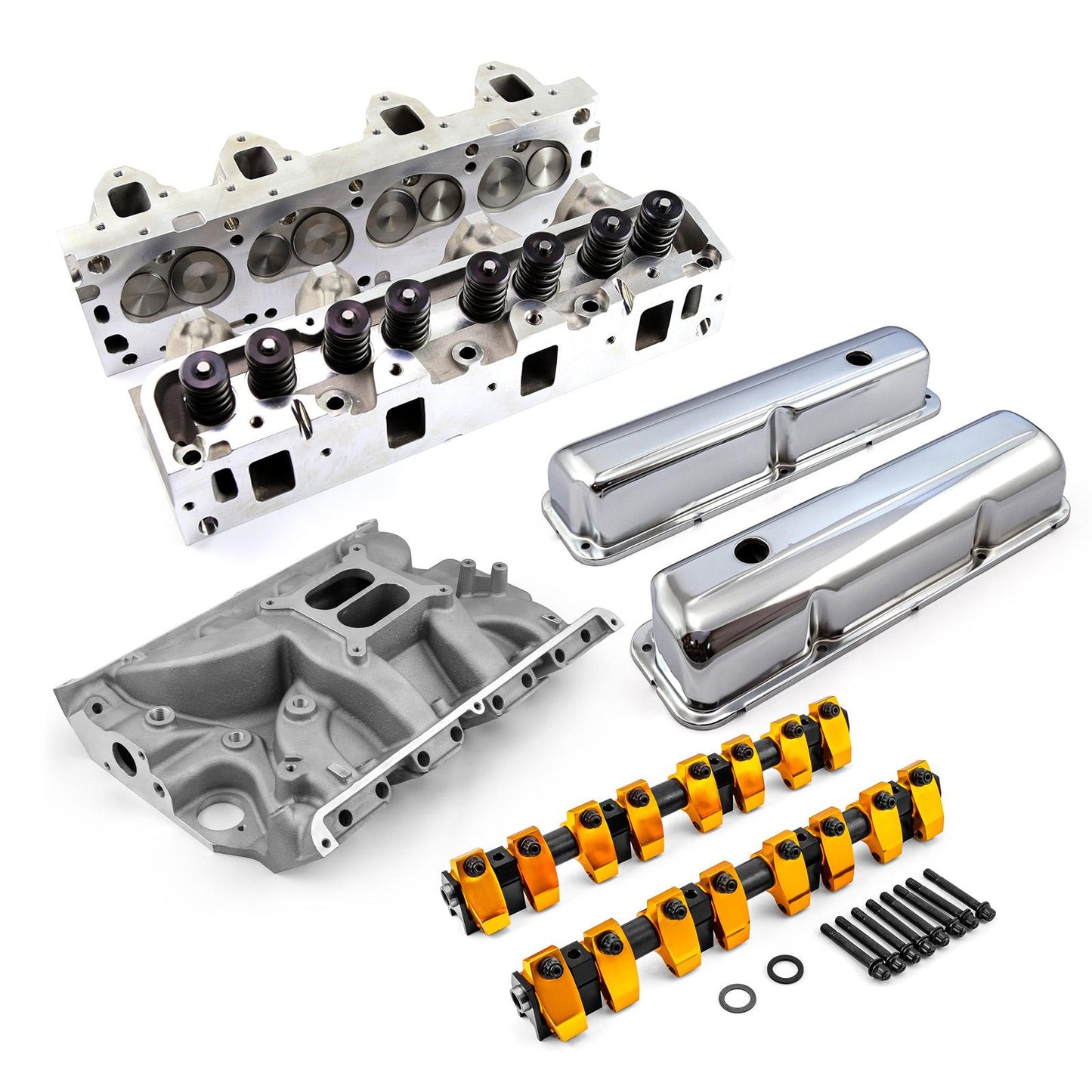 Ford FE 390 427 428 Hydraulic Roller Cylinder Head Top End Engine Combo Kit