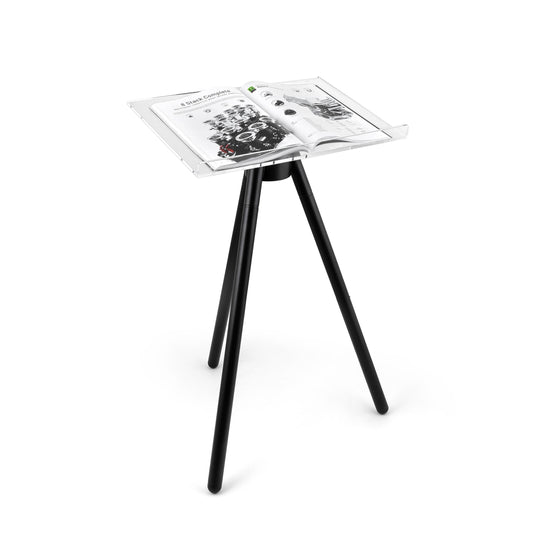 Trípode de acrílico Lucite Speedmaster Sumo para catálogos y libros