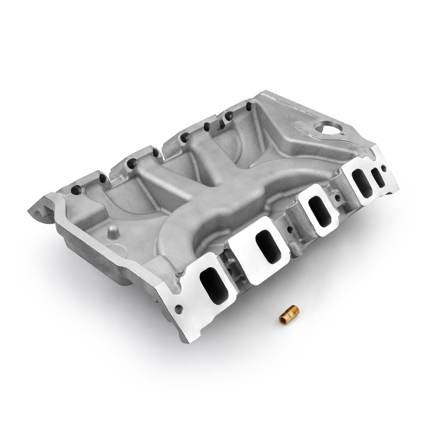 Colector de admisión de aluminio de perfil bajo Ford FE 390 427 [satinado]