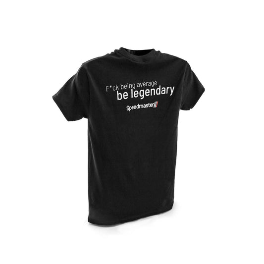 Camiseta de algodón negra legendaria del Speedmaster