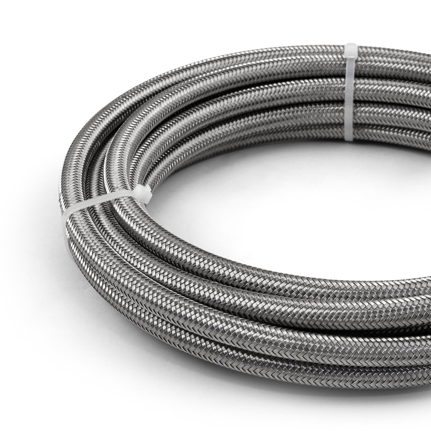 -6 AN PTFE Braided Stainless Steel Hose Line [20 ft. Length]