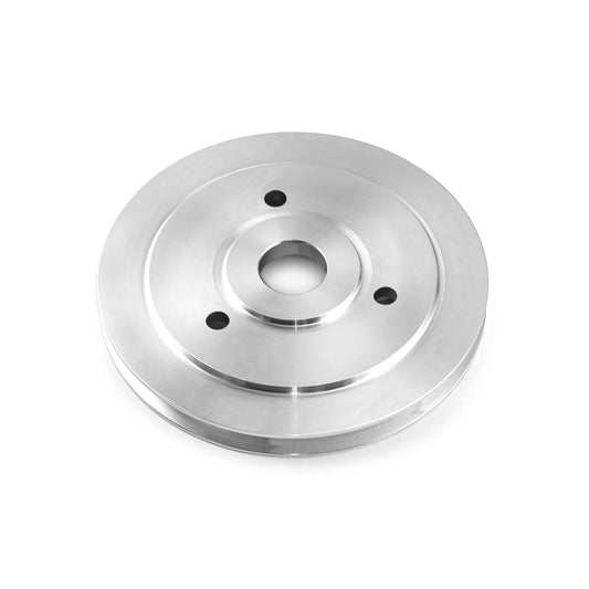 Bomba de agua corta de aluminio billet Chevy BBC 454, polea de cigüeñal de una ranura con interruptor