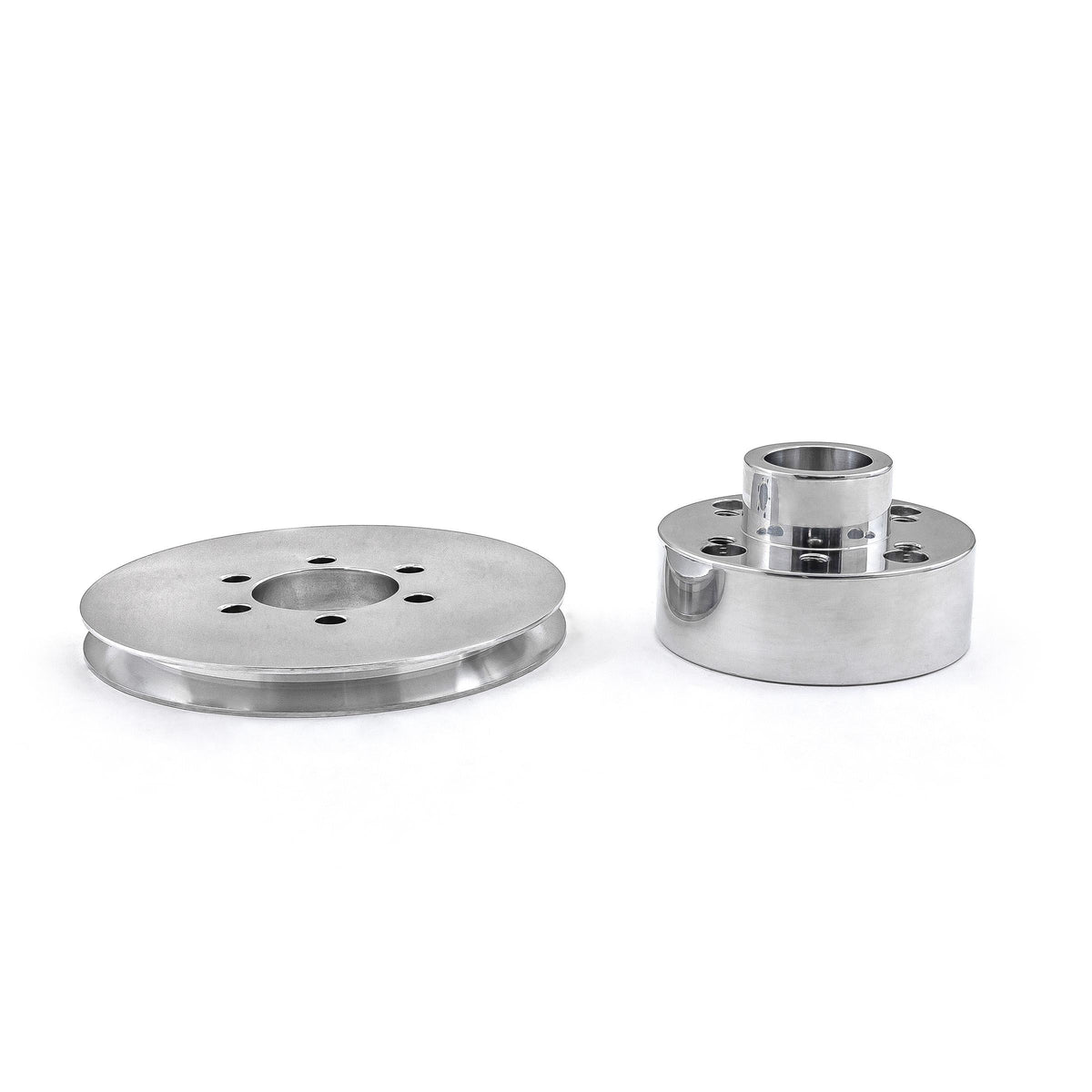Ford SB 289 302 Windsor Supercharger Crank Hub 1v Groove Accessory Drive Pulley