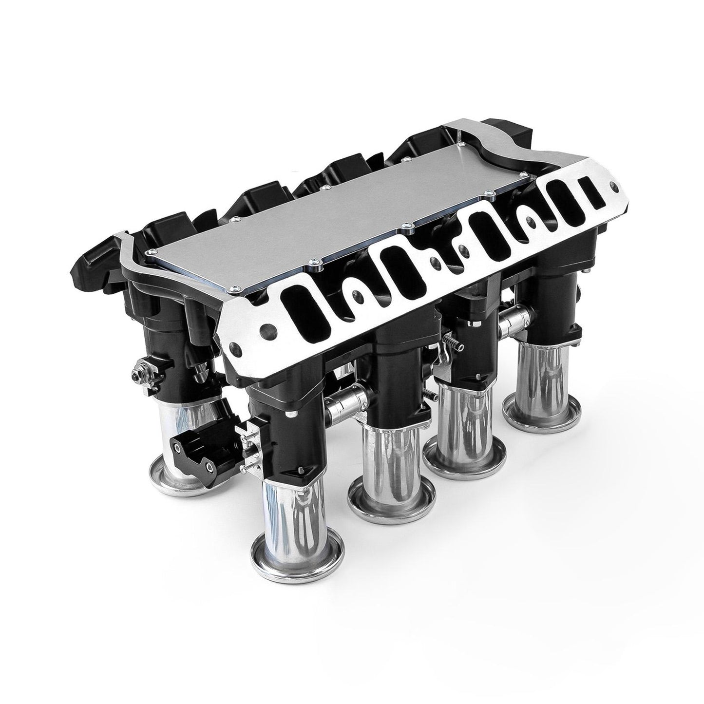 Sistema de inyección de combustible Ford 351W Windsor Downdraft+ FiTech Ultra EFI [Negro]