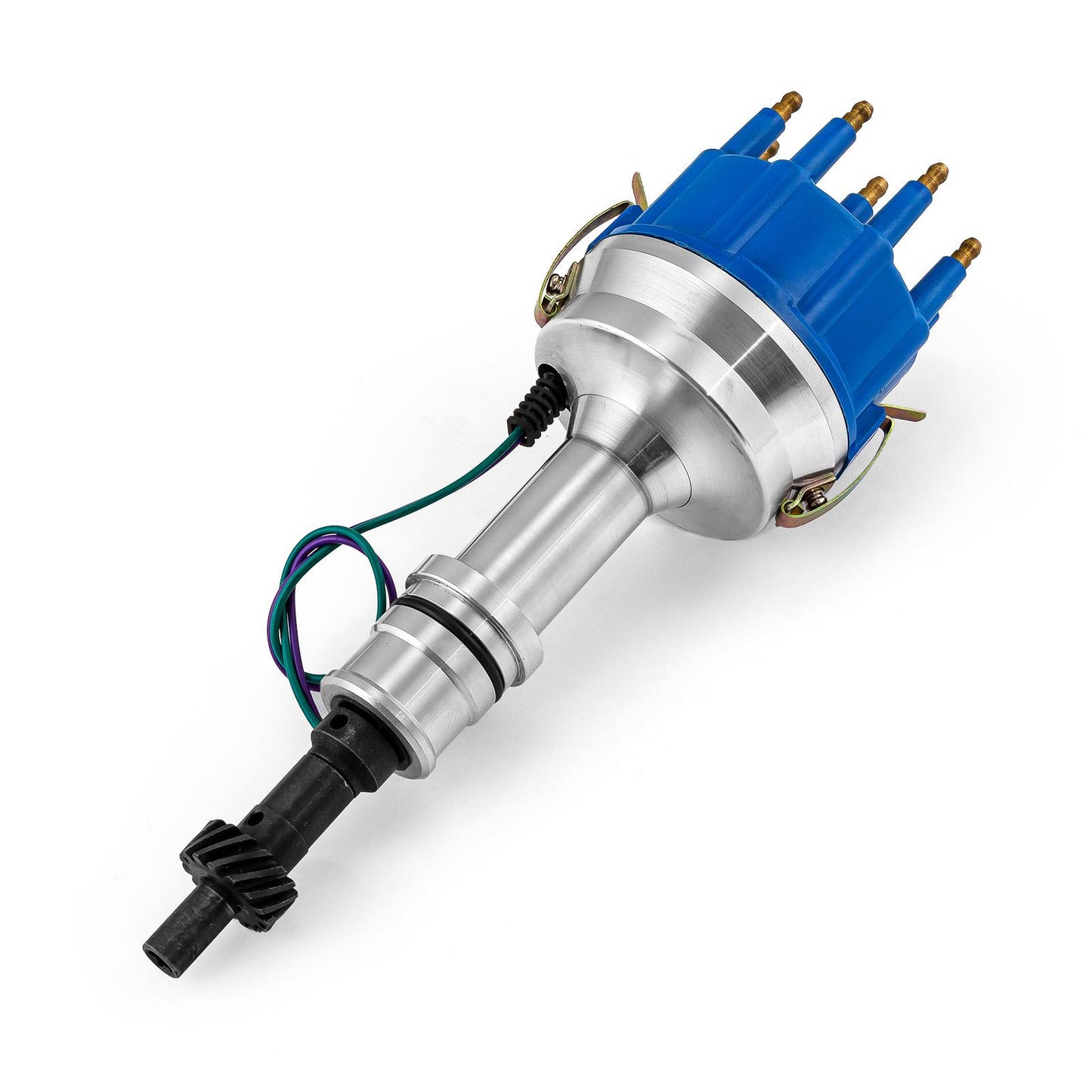 Ford 351C Cleveland Early 460 8000 Series Pro Billet Distributor [Blue Cap 8400]