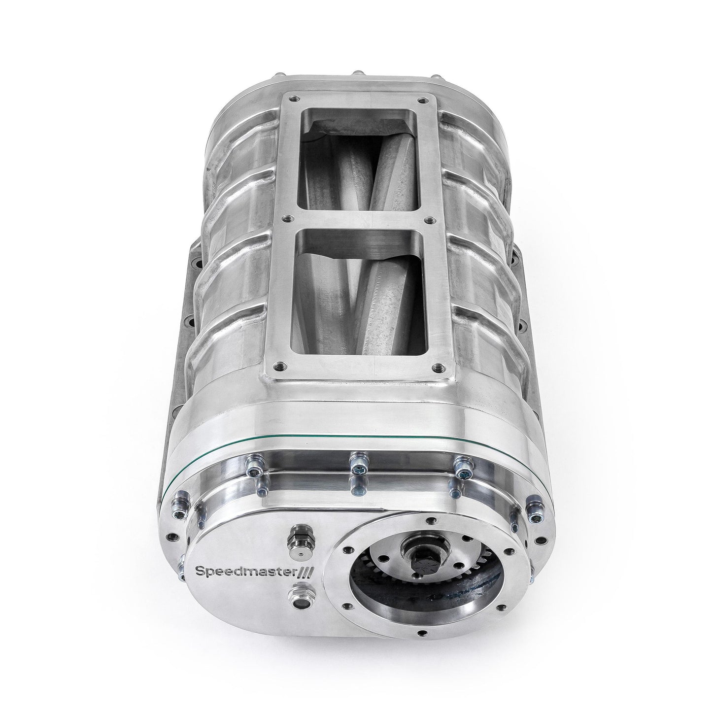 Soplador Roots pulido 6-71, supercargador de 3 lóbulos con rotores retorcidos