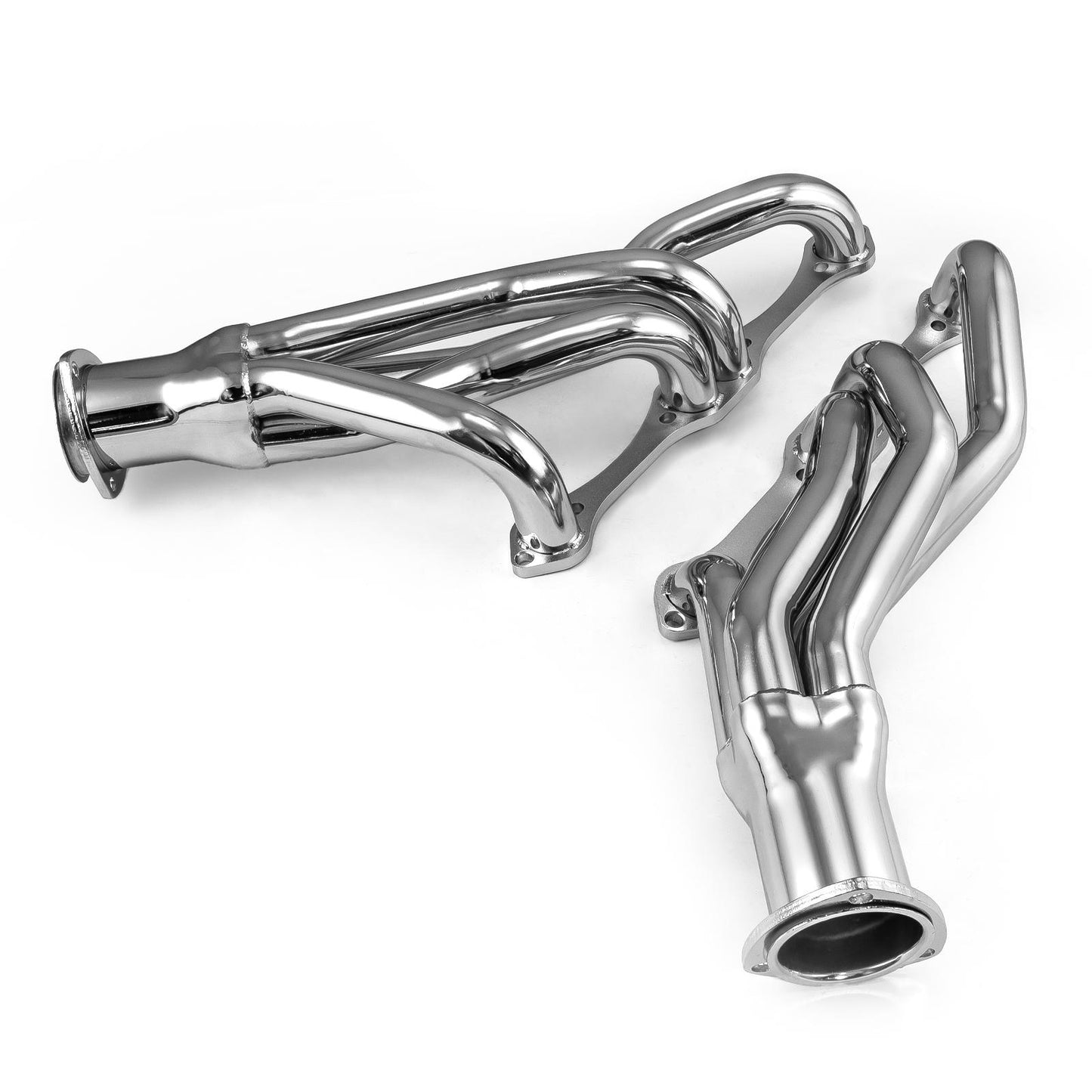 Colectores de escape cromados para camioneta Chevy SBC 350 (1988-95)