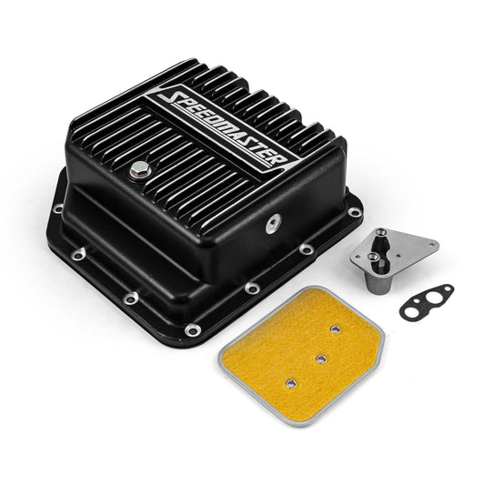 GM Turbo TH350 Black Extra Capacity Aluminum Transmission Oil Pan Kit