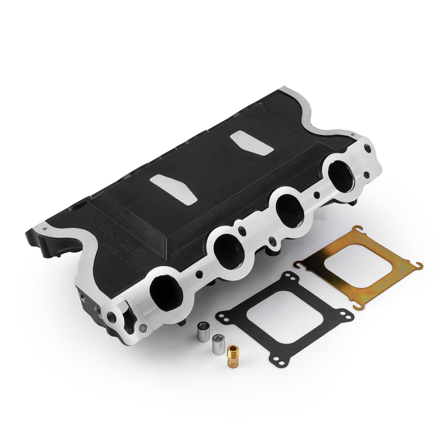 Colector de admisión de aluminio Ford 429 460 MidRise Air [Negro]