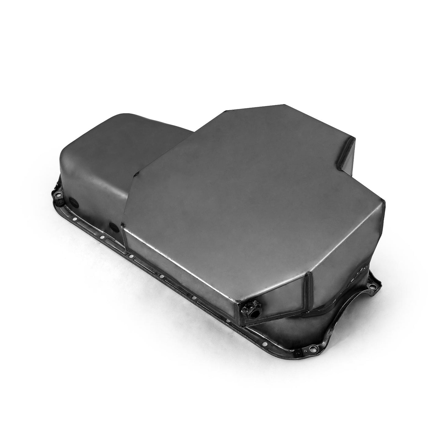 Chevy SBC 350 2Pcs Rms 1955-79 D/Side 7Qt Champion Rear Sump Oil Pan [Natural]