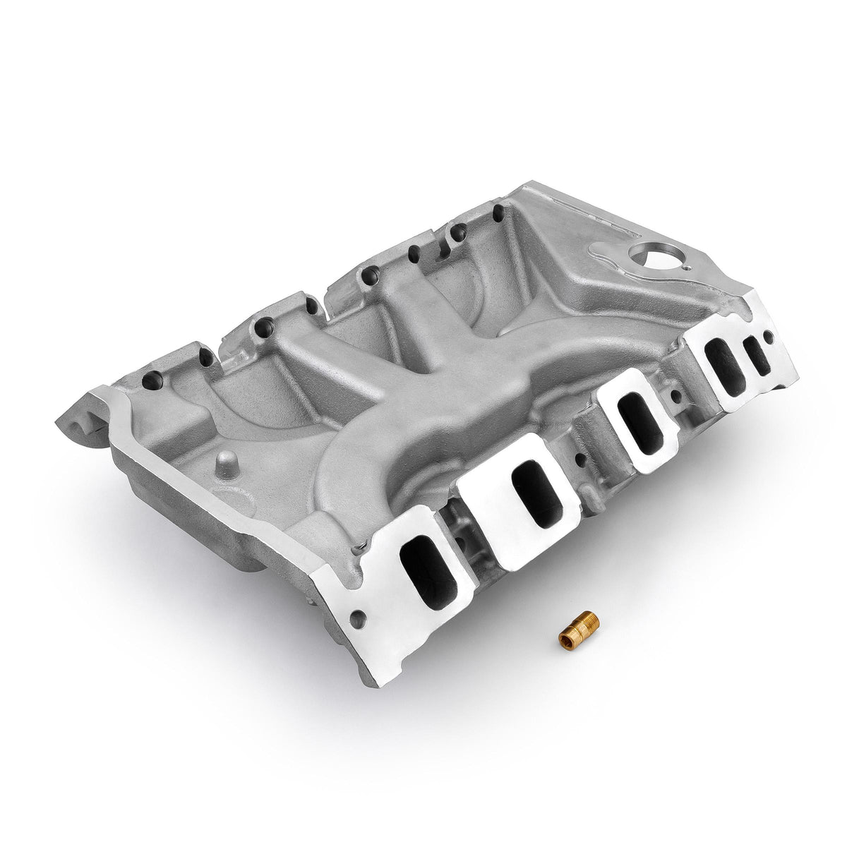 Colector de admisión de aluminio de perfil bajo Ford FE 390 427 [satinado]