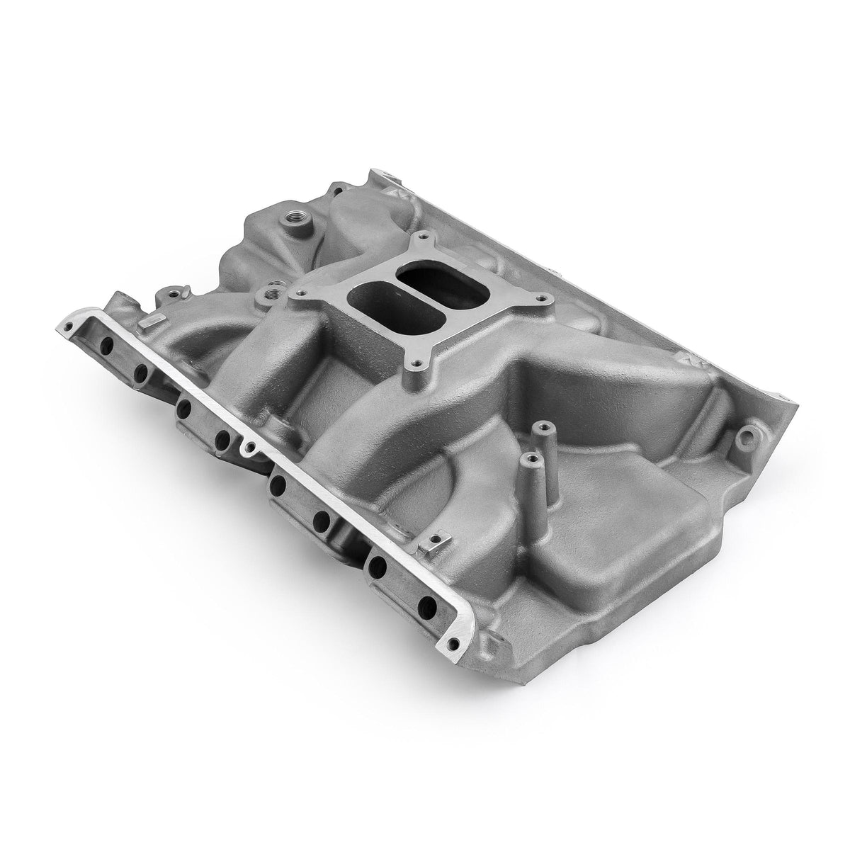 Colector de admisión de aluminio de perfil bajo Ford FE 390 427 [satinado]