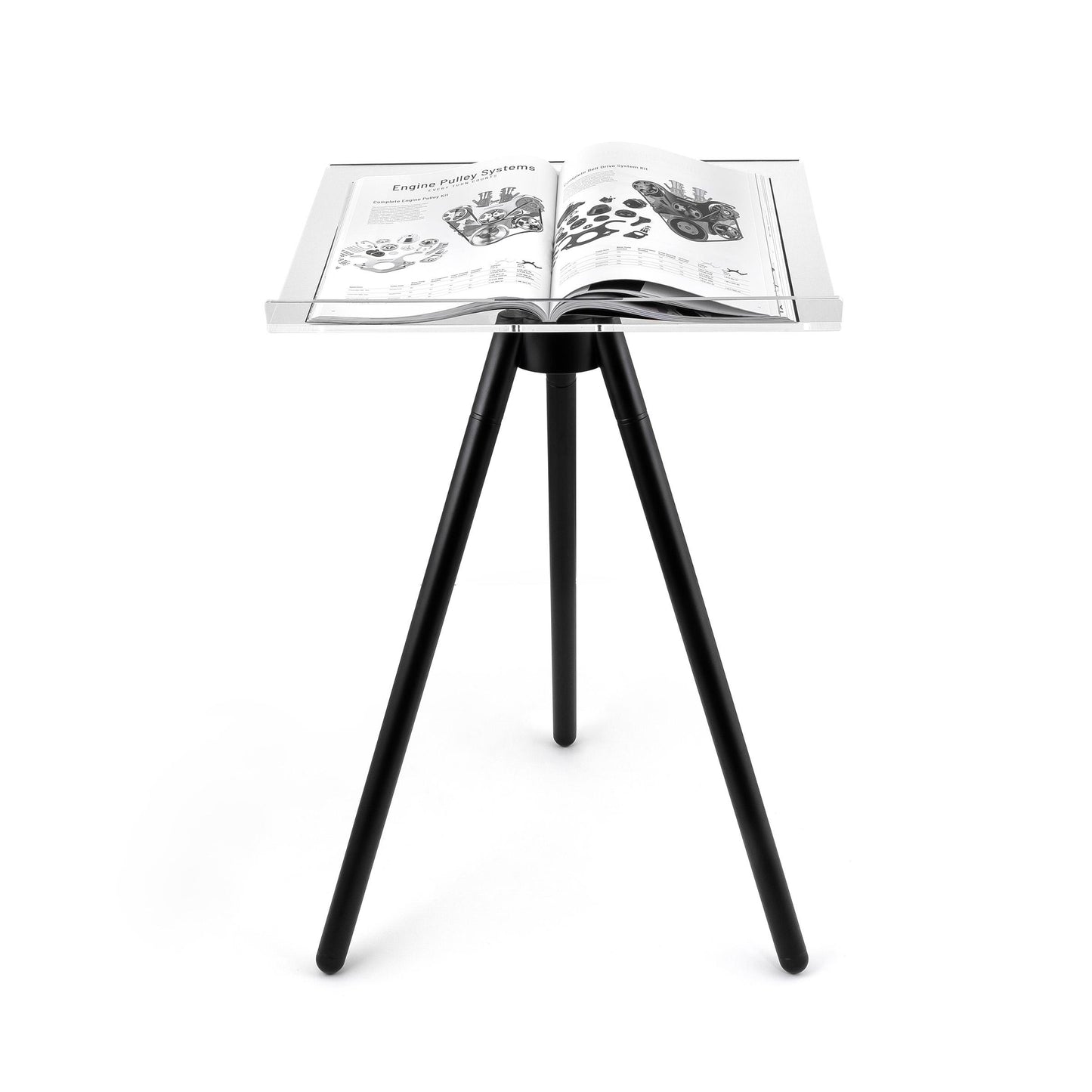 Speedmaster Lucite Acrylic Tripod Sumo Catalog Book Stand